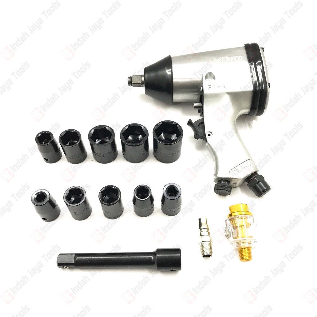WESTCO Air Impact Wrench Kit 1/2 Inch Mesin Buka Baut Angin Kompresor