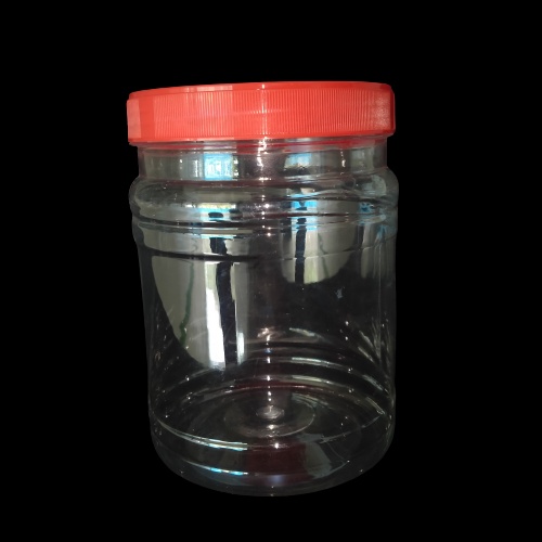 [6pcs] Toples Plastik Round Tutup Merah  900cc | Toples Plastik 900ml