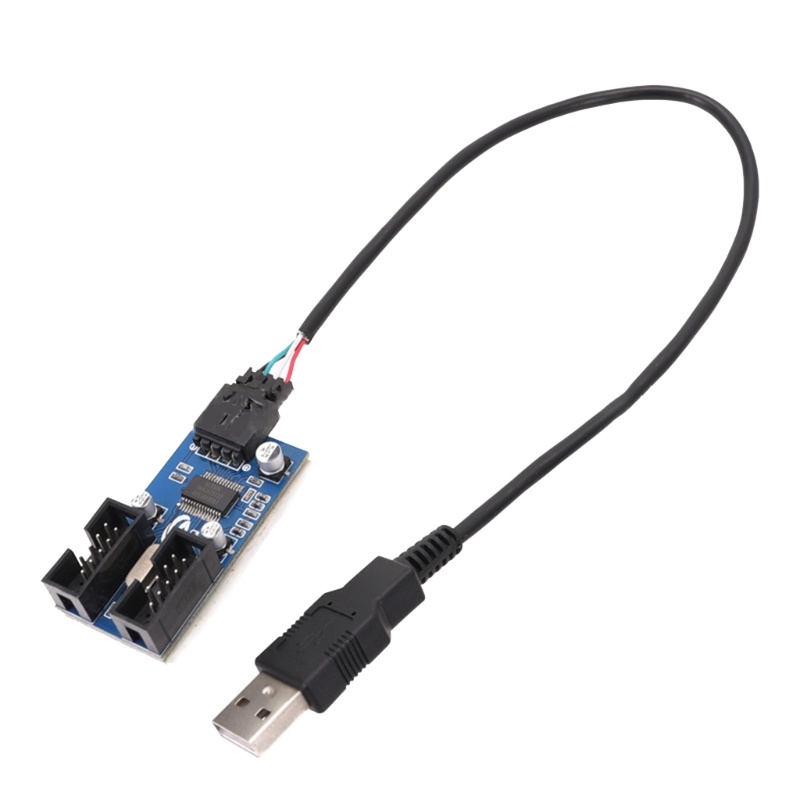 Btsg 1sampai2 Usb Male to 9Pin Female Extension Cable Hub Connector Kabel Adaptor