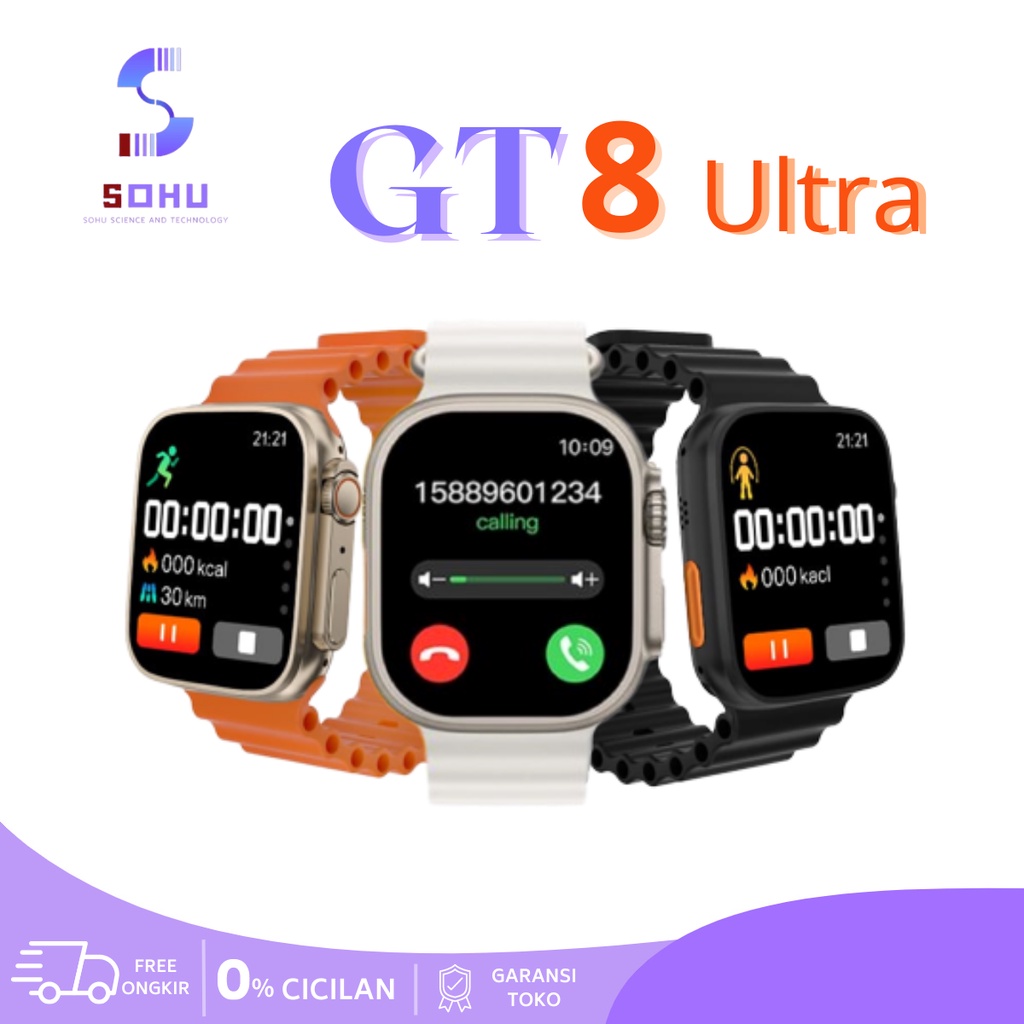 SOHU ORIGINAL SMARTWATCH GT8 ULTRA SERIES 8 WIRELESS CHARGING WATERPROOF 0502