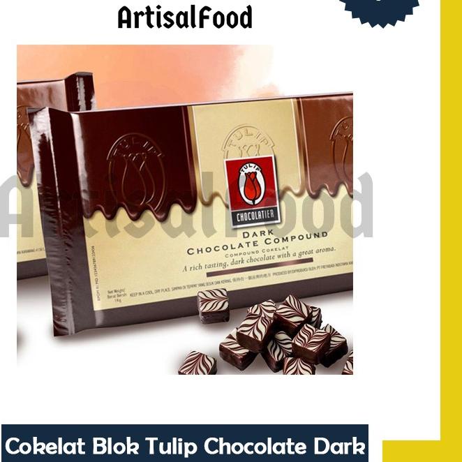 

✶ Tulip Dark White Milk dcc Compound Chocolate Coklat Cokelat Batang 1kg ASLI 1 kg ☜