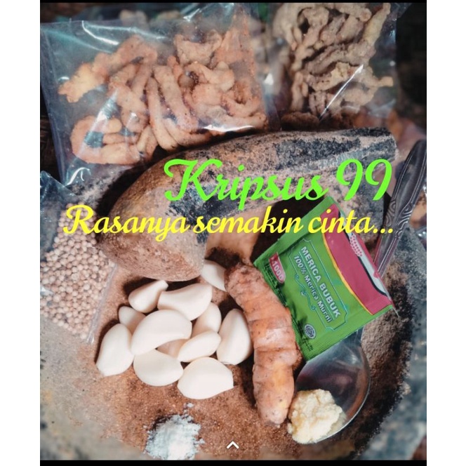 

Kripik Usus Crispy 250gr, homemade dijamin fresh dengan 2 rasa, balado dan original