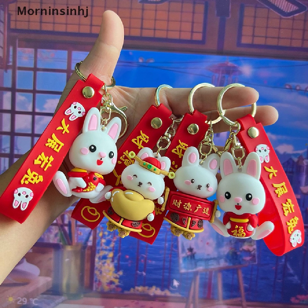 Mornin Kartun Boneka Kelinci Karet Lembut Siswa Sekolah Gantungan Kunci Untuk Wanita Ransel Liontin Gantungan Kunci Mobil Festival Perhiasan Hadiah id