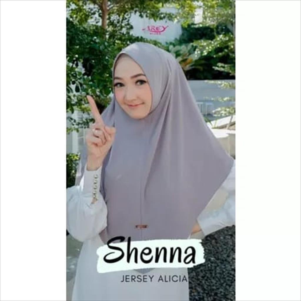 (Arey Shenna) Hijab Instan Shenna By Arey- Ped Kain- Jersey Irish