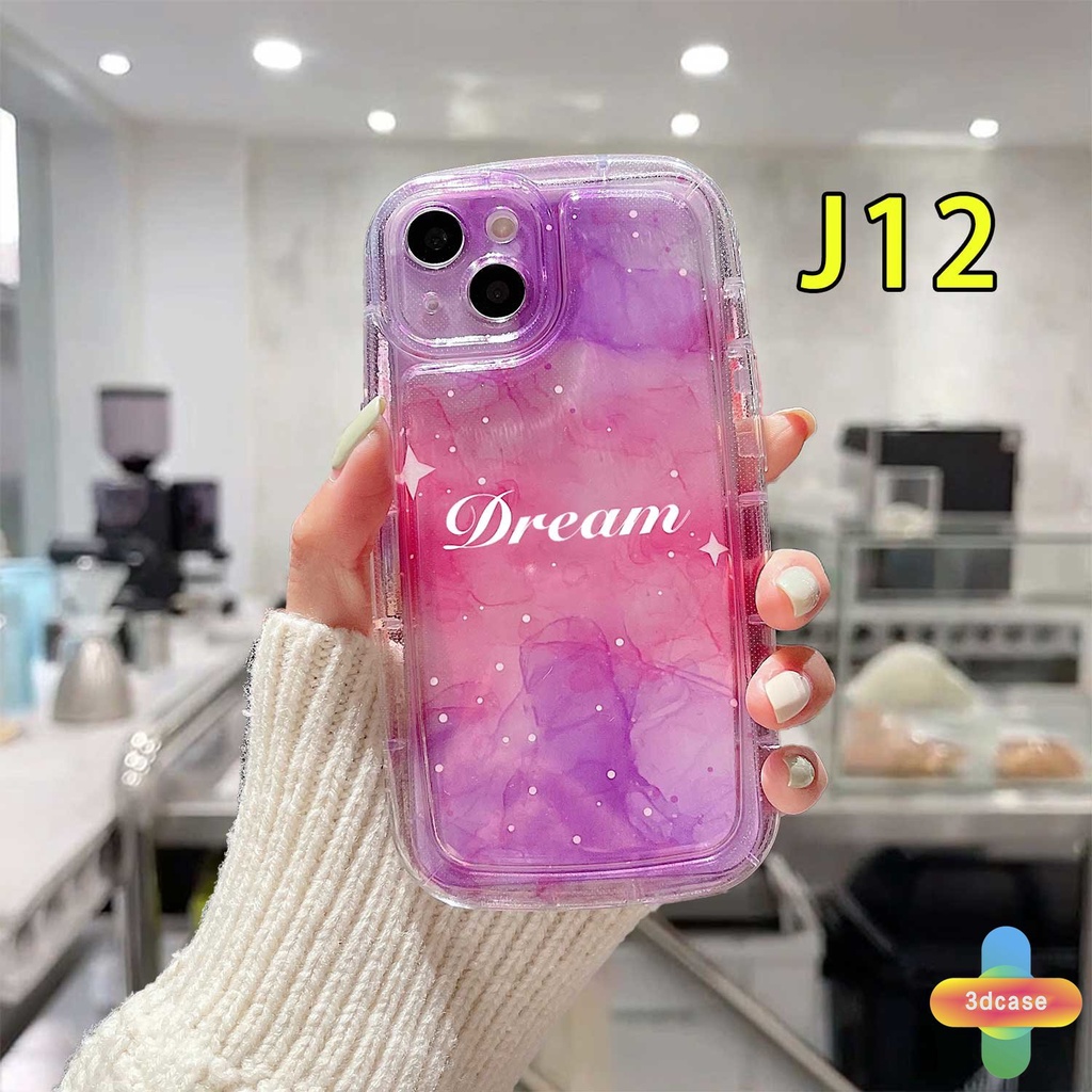 IPHONE Airbag Phone Case Kompatibel Untuk Iphone7 8 6 6S Plus 11 14 13 12 Pro MAX XR X XS MAX Fantasi Lukisan Tinta Langit Berbintang TPU Lembut Bening Shockproof Back Cover