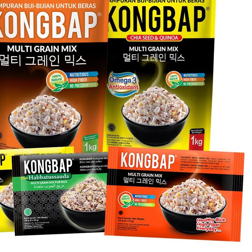 

✯ Kongbap Multigrain Mix Beras Organik 1 Kg Natural Super Food ❊