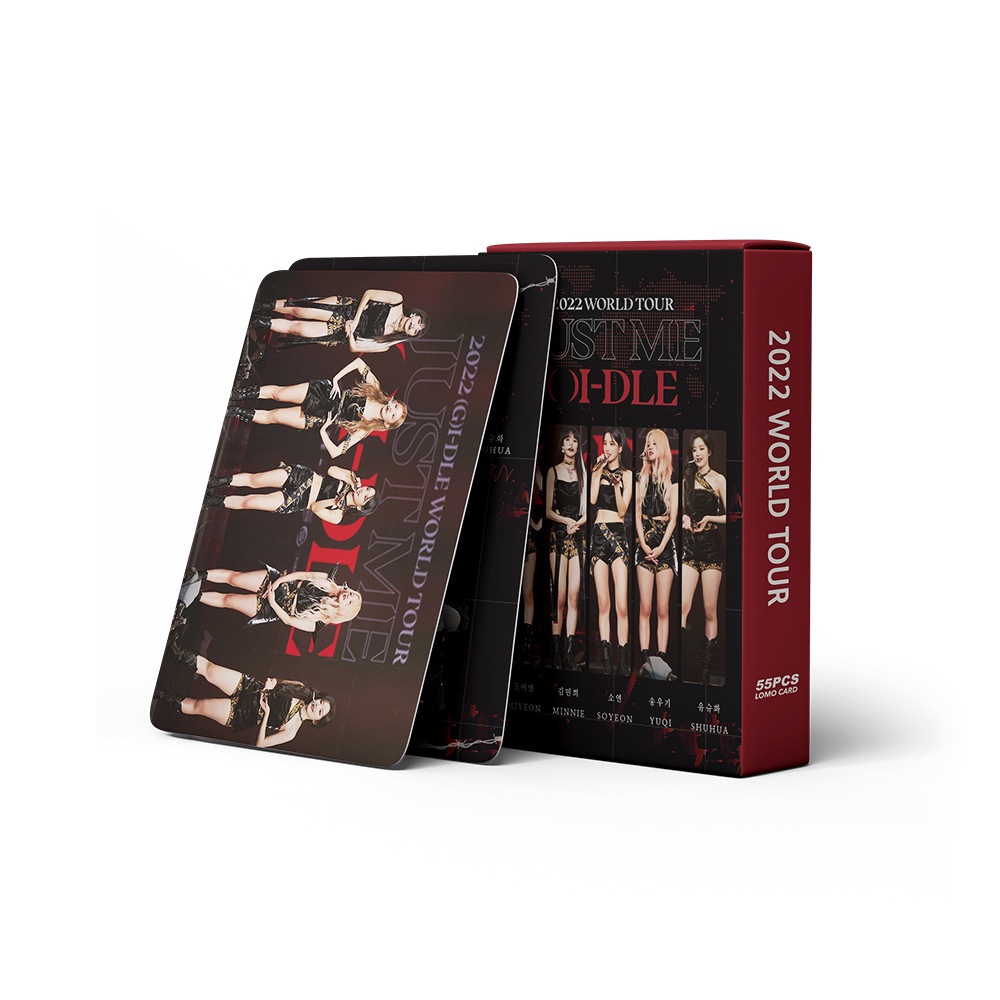 55pcs/box (G) I-DLE Album I NEVER DIE Photocards2022Kartu Lomo TOUR Dunia TOMBOY NXDE Kpop Postcards