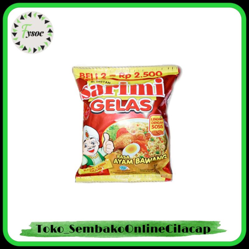 SARIMI GELAS KEMASAN BARU RP 2500/2 PCS