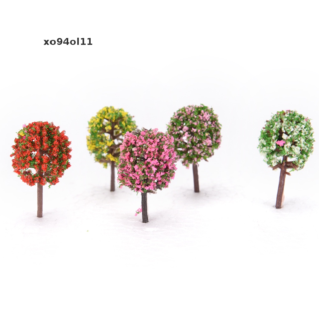 Xo 1set Pohon pink Buatan willow Miniatur Peri Taman Dekorasi Rumah Rumah Mikro OL