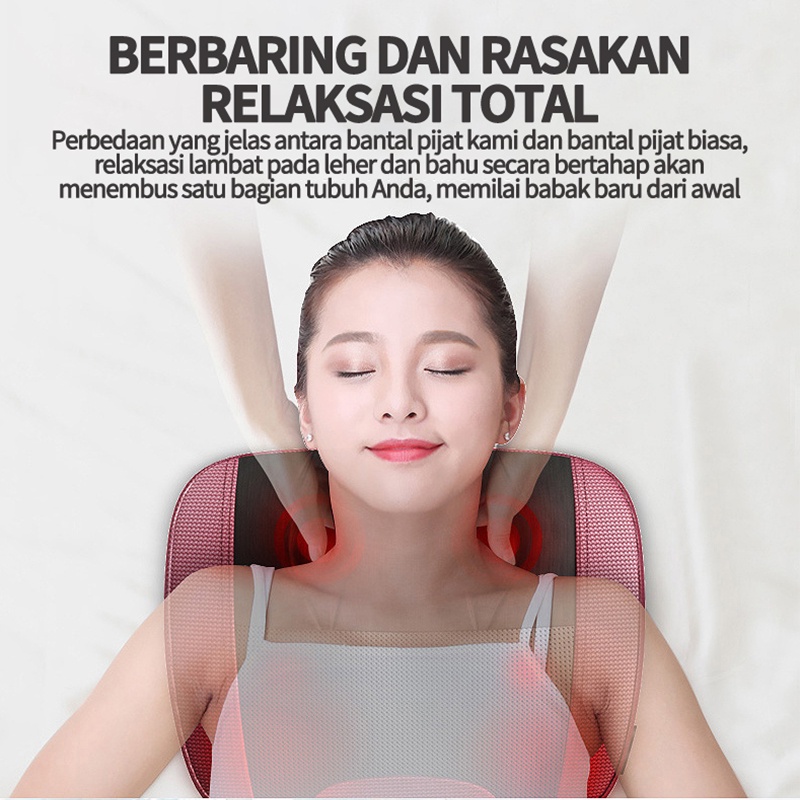 Chiropractic Punggung Pijat Meremas Leher Pijat Otomatis Di Rumah Listrik Pijat Bantal AM508