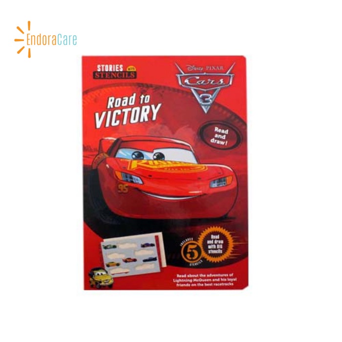Diskon Spesial [Sale Buku Import Anak] Disney Pixar Stencils Cars 3 Book - Original Terlaris