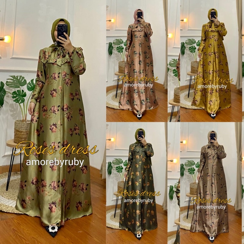 Roses dress / Roses dress amore by ruby / gamis amore by ruby / Amore by ruby