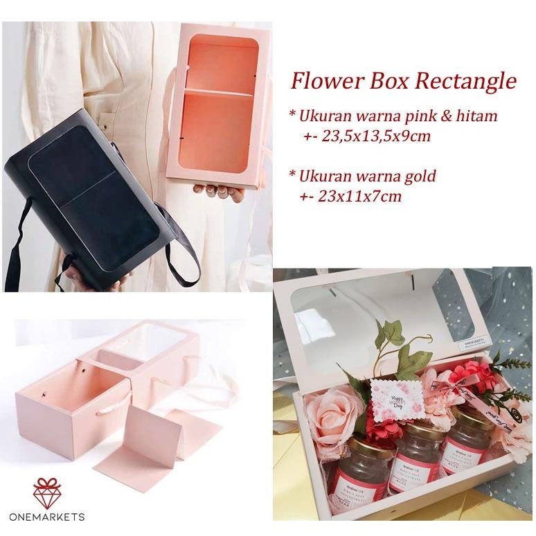 

Gratis Flower Box Rectangle - Kotak Bunga persegi panjang GB006 Ramayana