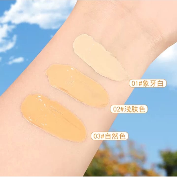 Lameila Light Concealer Foundation Cair Tahan Air Untuk Makeup Wanita 3020