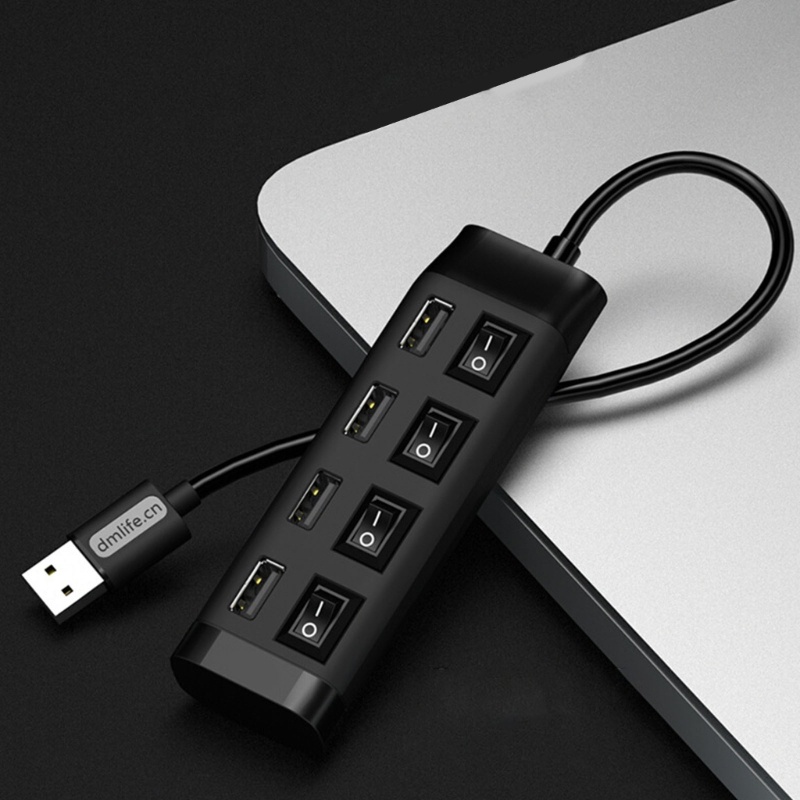 Zzz Hub USB Portable Dengan Saklar On Off Individu Multiple Expander Plug and Use