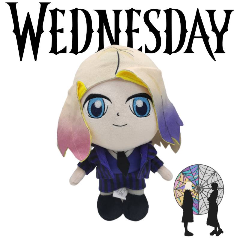 Kids Wednesday Addams Family Enid Sinclair Cartoon Plush Doll Wolf Girl Stuffed Toy