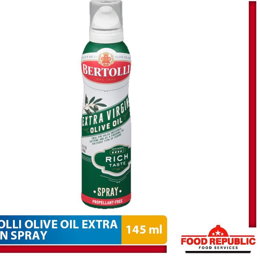 

☃ BERTOLLI EXTRA VIRGIN OLIVE OIL SPRAY 145 ML - MINYAK ZAITUN HALAL ♠