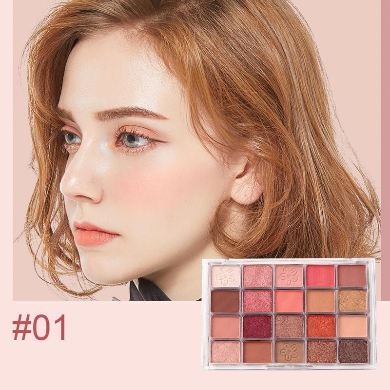 Medan Termurah 20in1 eyeshadow glow lameila eyeshadow 20 warna cantik