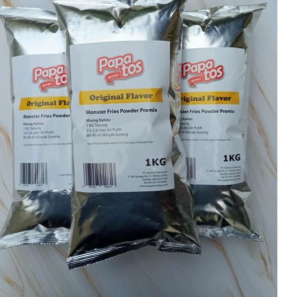

❁ Tepung Long Potato / Monster Fries Instan 1 kg / 1000 gram ♩