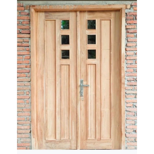 pintu /kusen ukir minimalis 3D fuul kayu jati