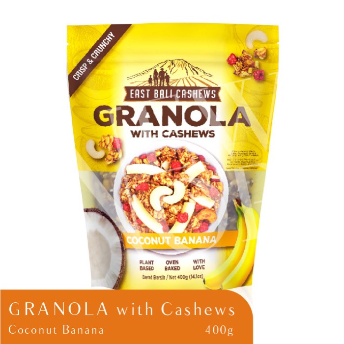 

East Bali Cashews Granola with Cashew 400gr Camilan Sehat Diet
