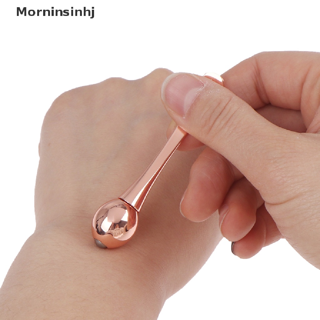 Mornin Alloy Metal Eye Cream Aplikator Kosmetik Spatula Roller Massager Stick Spoon id