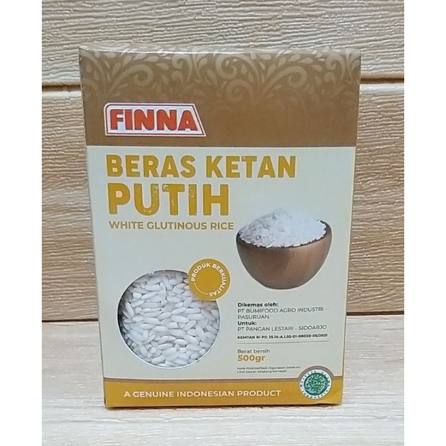 ✔MURAH Beras Ketan Putih Merk Finna 500gr / Beras Ketan