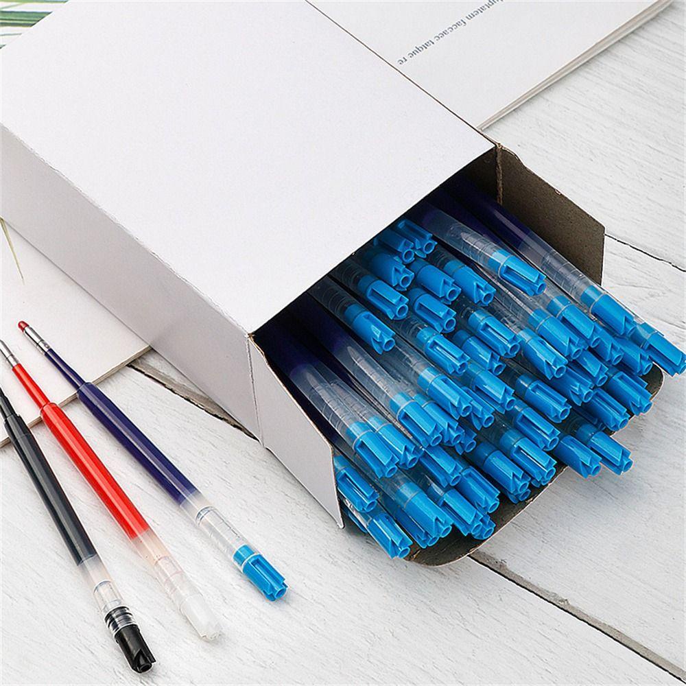 【 ELEGANT 】 Gel Pen Refill Perlengkapan Sekolah Isi 10Pcs/Lot Pulpen Halus Titik 99mm Lancar Netral Isi Ulang