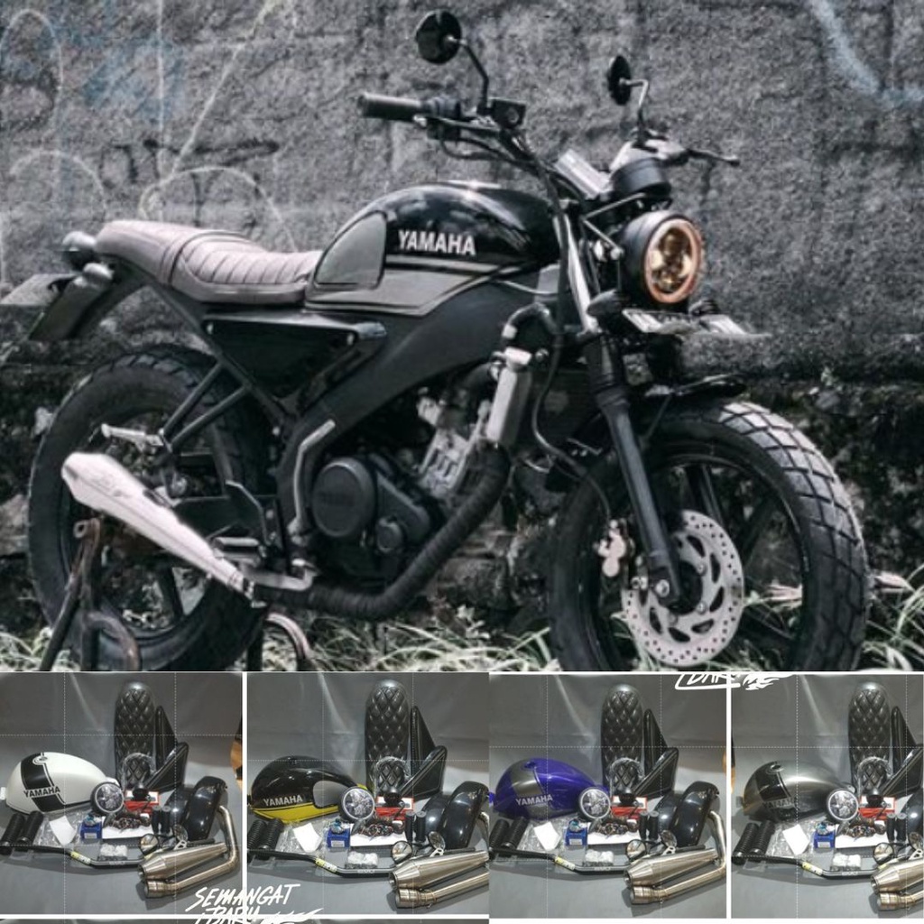 PAKET JAPSTYLE SCRAMBLER VIXION NEW MODEL XSR KUALITAS THE BEST LENGKAP