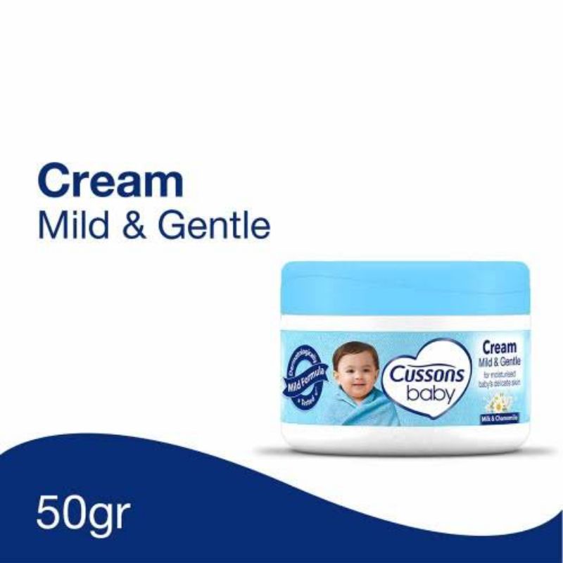 CUSSONS BABY CREAM MILD &amp; GENTLE 50 GRAM / KRIM LOTION BAYI CUSONS 50 G