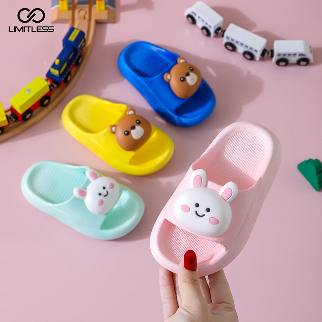 Sandal Anak Perempuan Slip On Karakter Jibbitz Lucu Sendal Anak Cowok Cewek Selop Karet Terbaru