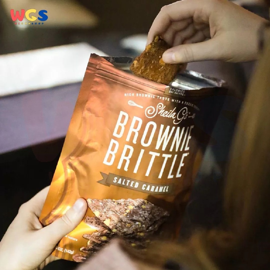 Biskuit Sheila Gs Brownie Brittle Salted Caramel 5oz 142g