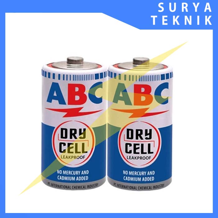 Batu Batre Baterai Battery ABC Ukuran Sedang Tanggung R14C R14 Biru 1.5V