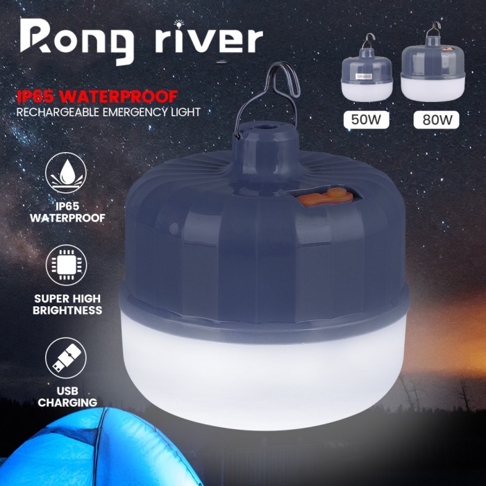 Ladar Rong River Lampu Led Lampu Emergency Cas Bohlam Multifungsi Lampu