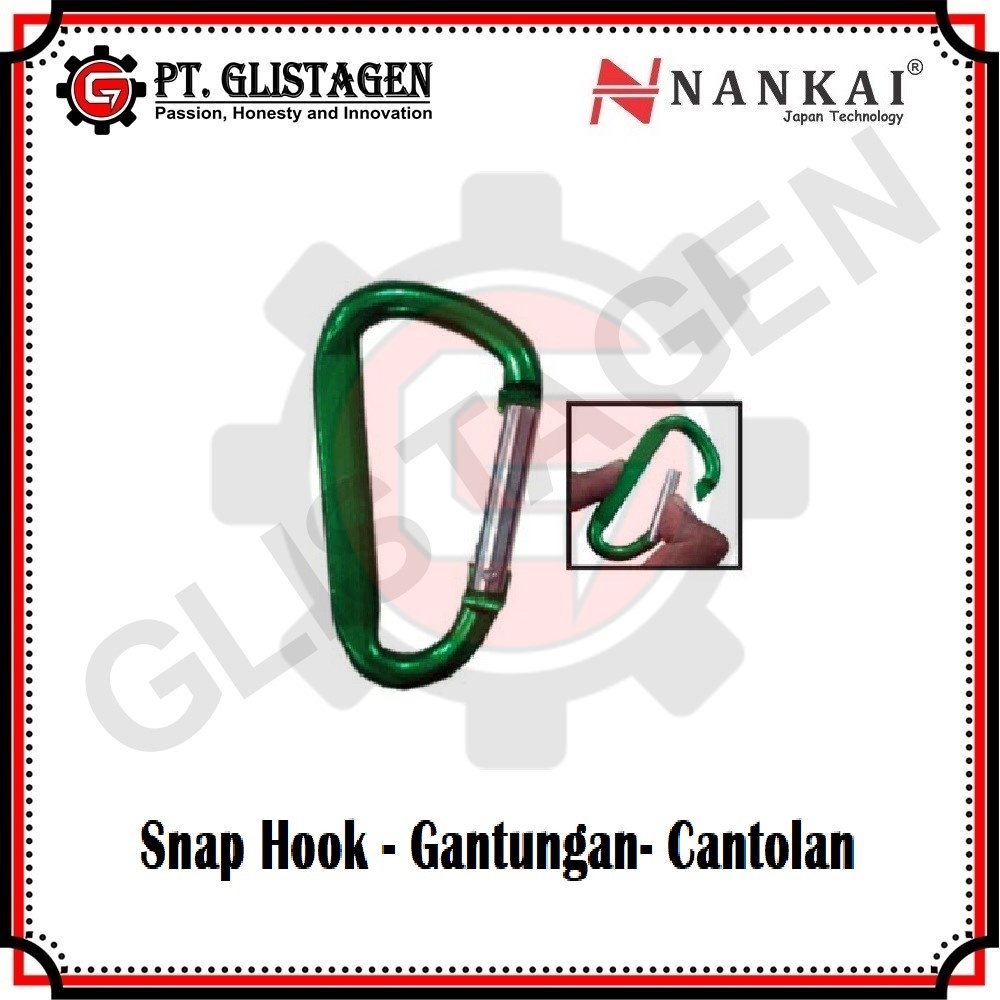 Snap Hook - Gantungan- Cantolan CARBINER ( 6x60 , 7x70 , 8x80 ) NANKAI