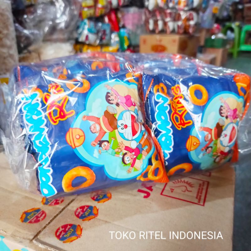 

Chiki Doraemon Ring Berhadiah (1pak isi 10 pcs)/Snack Doraemon Berhadiah/Ciki Berhadiah Doraemon