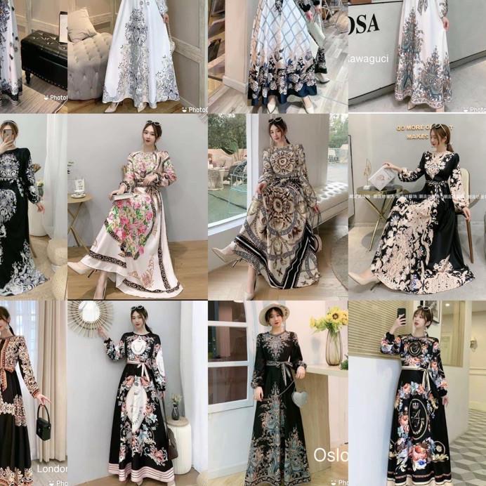 ✨SHOPEE MALL✨ GAMIS WANITA ESTILO DRESS MAXI BKK ORI IMPORT BANGKOK gas 