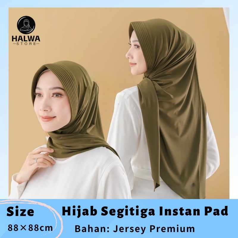Hijab Segitiga Instan Pad Hijab Segitiga Jumbo Hijab Segitiga Instan Jumbo Kerudung Segitiga Instan 