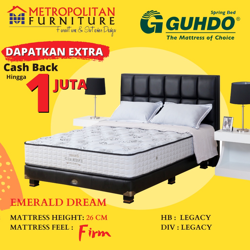 Kasur Springbed Guhdo Emerald Dream FULL SET Legacy Style