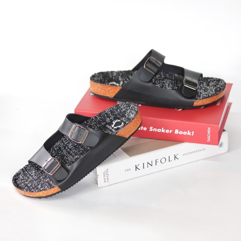 SANDALKasual KULIT PRIA KULIT Sintetis Premium ASLI ORIGINAL HANDMADE BANDUNG KASUAL SANTAI