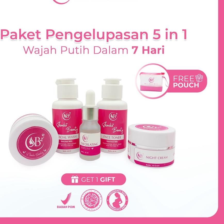 ♞ Shanika Beauty Paket Pengelupasan 100% Original / Cream / Cream / / Paket Pemutih Dalam 7 Hari / ✈