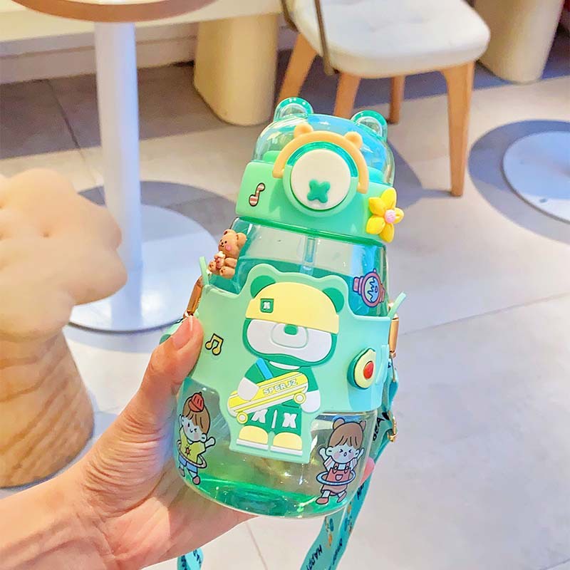 BOTOL MINUM ANAK / BABY KAPASITAS 700ML KARAKRTER LUCU BPA FREE-BJAK LAUT TOSKA 1955