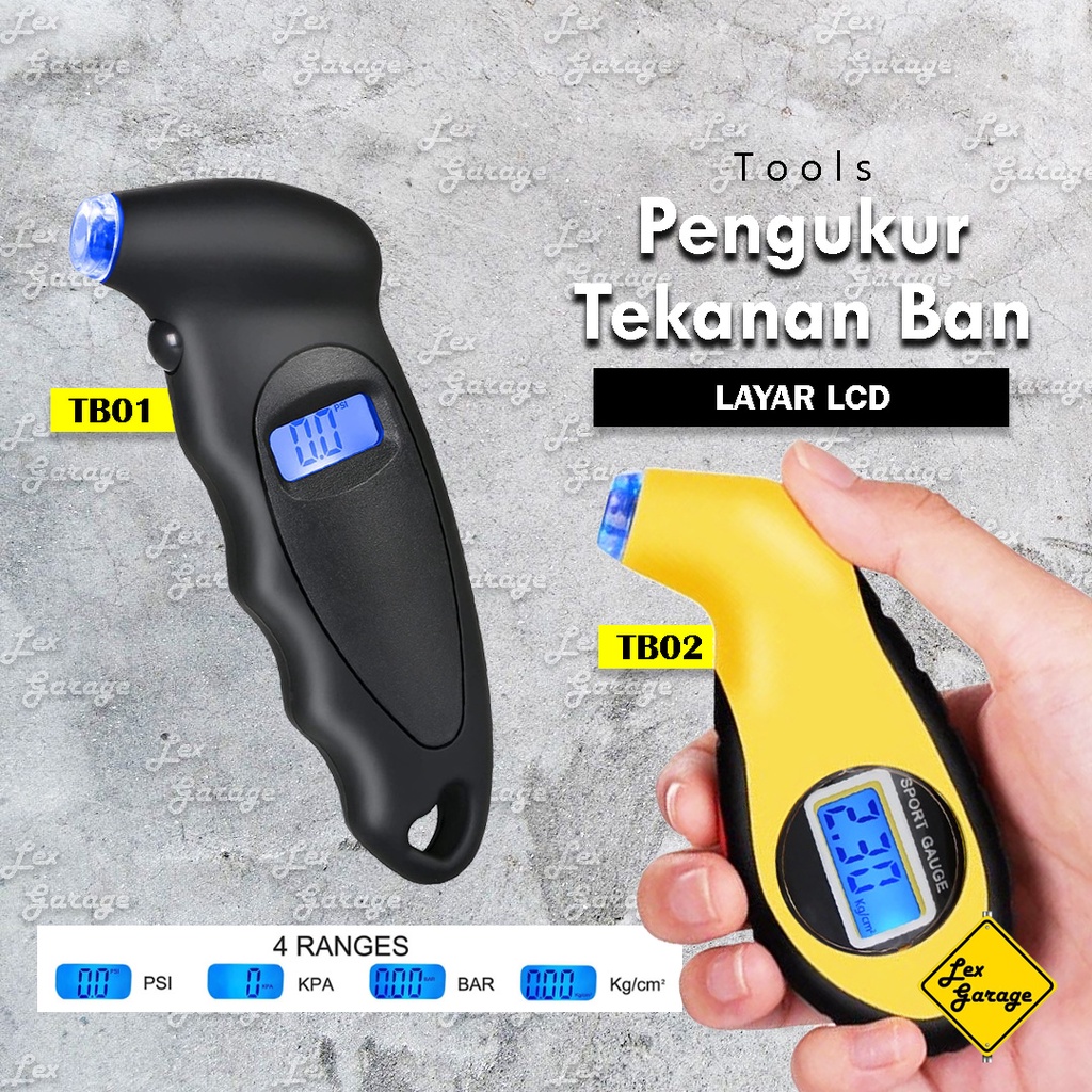 Alat Ukur Pengukur Tekanan Angin Ban Digital Tire Pressure Gauge