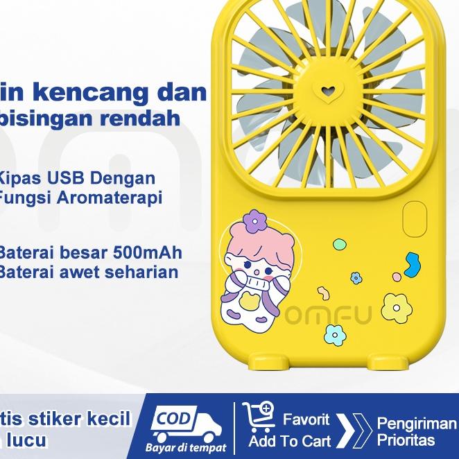 ▼ Omfu Kipas Angin Mini Kipas Aromaterapi Spray Kipas Angin Murah Portable Air Diffuser Aromatherapy