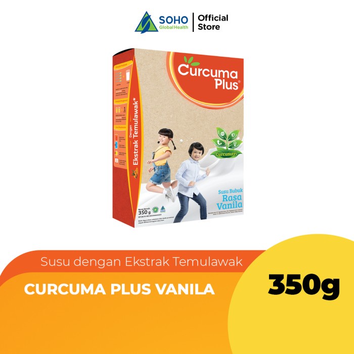 

[ COD ] Curcuma Plus Susu Bubuk Ekstrak Temulawak Vanilla 350gr