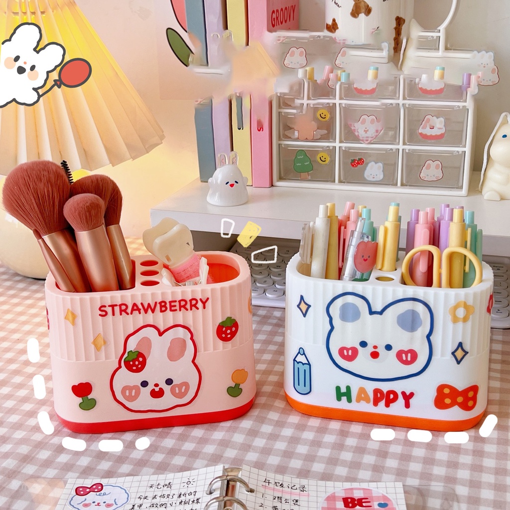 

Pen Holder Mahasiswa Kotak Penyimpanan Pulpen Multifungsi Meja Kantor Make Up Organizer/ Tempat Alat Tulis Pulpen Pensil/ Pen Holder Office Pen Storage Stand Pencil Case/ Stand Holder Penyimpanan Pena Pensil PFC