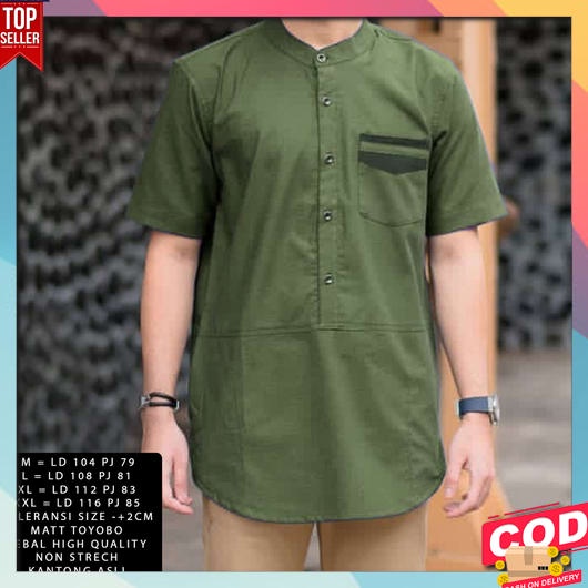 Baju Muslim Pria Dewasa 2023 Lengan Panjang Pendek Terbaru Kemko Korean Style Rabbani Ootd Ayah Koko