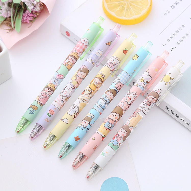 

6pcs Pena Pulpen Pen Set Cetek Cetekan OSM-ST0292