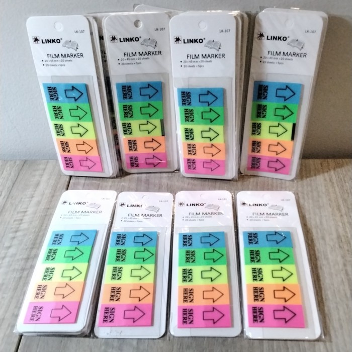 

_^_^_^] Stick note film marker SIGN HERE