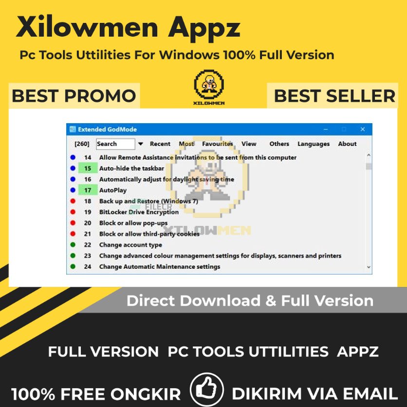 [Full Version] Extended GodMode Pro PC Tools Software Utilities Lifetime Win OS